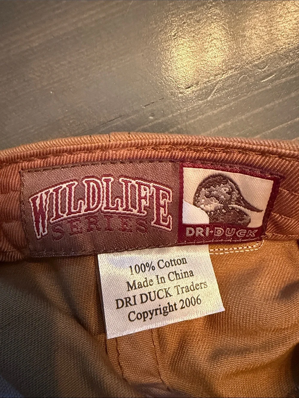 Dri-Duck Embroidered Wild Turkey Tan Baseball Cap with Wild Turkey Design